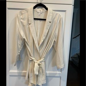 Leith NWOT Cream Overcoat